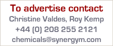 To Advertise call: 0208 255 2121, or email: chemicals@synergygm.com 